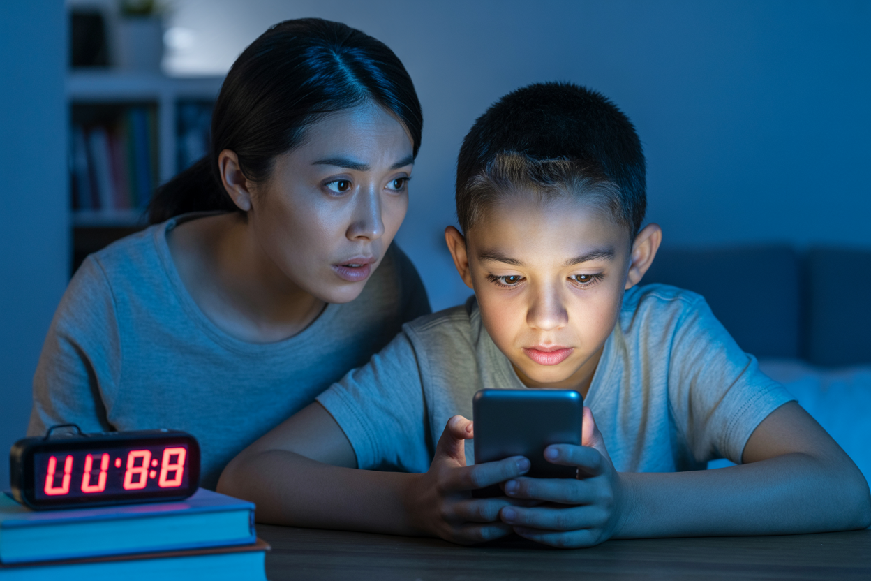 Mobile phone and children's mental health Impact of mobile on kids Mobile phone effects on child psychology Mental health issues in children due to phones Children screen time and mental health